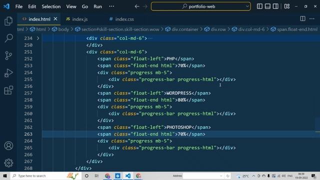 p-8 Responsive Portfolio Development In Hindi HTML | CSS | Bootstrap @Justforcode смотреть онлайн