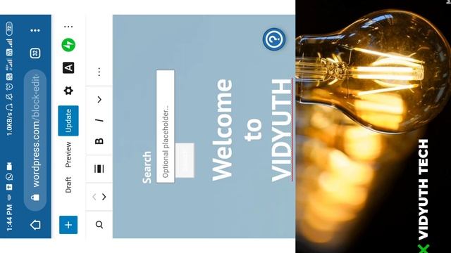 How to add Search bar in wordpress|add search bar for website|Vidyuth Tech смотреть онлайн