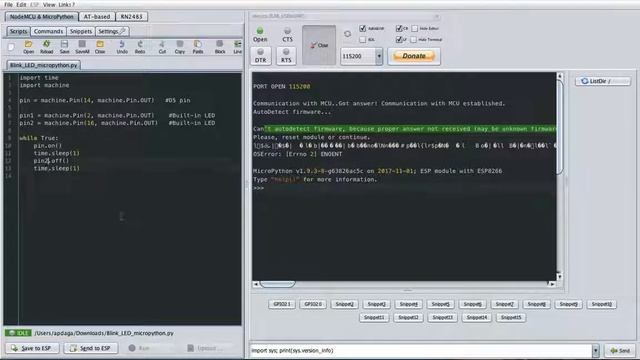 IOT#24 NodeMCU ESP8266: Begin with MicroPython Programming (LED Blinking) | APDaga | DumpBox смотреть онлайн