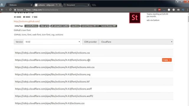 How to use Github Octicons offline & through CDN Tutorial - web development смотреть онлайн