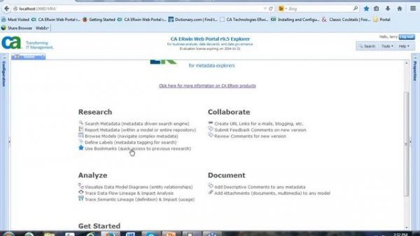 Visualizing Data Lineage with CA ERwin Data Modeler and Web Portal