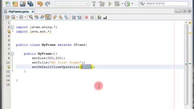 JAVA Swing Tutorial 2 - Creating a new Frame ( window ) смотреть онлайн