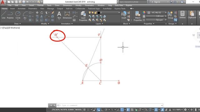 Draw three centered Ogee arch sample 3 смотреть онлайн
