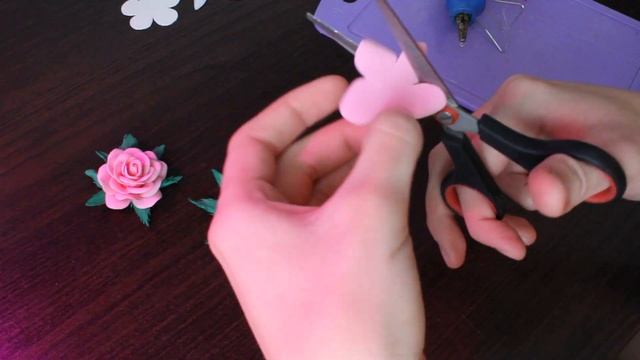 Маленькая роза из фоамирана смотреть онлайн