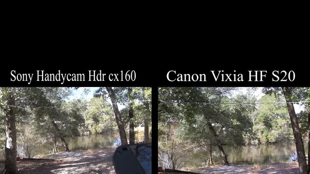 Sise By Side Comparison Sony HDR CX160 Vs Canon Vixia HF S20 смотреть онлайн