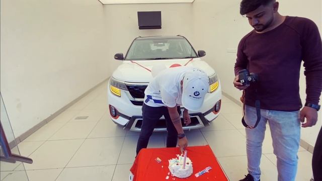 Taking Dream Car  Delivery $ KIA SELTOS HTX Special Edition[White] #Bhubaneswar Kia Seltos .