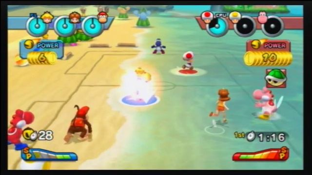 Mario Sports Mix Walkthrough Part 12 ☆ Normal Mode - Dodgeball ~ Mushroom Cup 2/3 ☆ смотреть онлайн