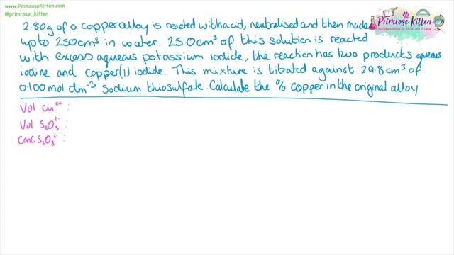 Iodine and sodium thiosulfate redox titration calculations | A-Level Chemistry смотреть онлайн