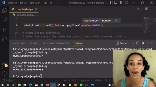 COMPLEJIDAD Algorítmica |BIG O(n) EJEMPLOS | Python Cuanto tiempo toma | librería timeit смотреть онлайн