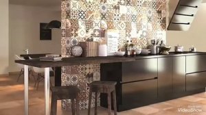 Плитка на фартук для кухни . Идеи дизайна керамической плитки .