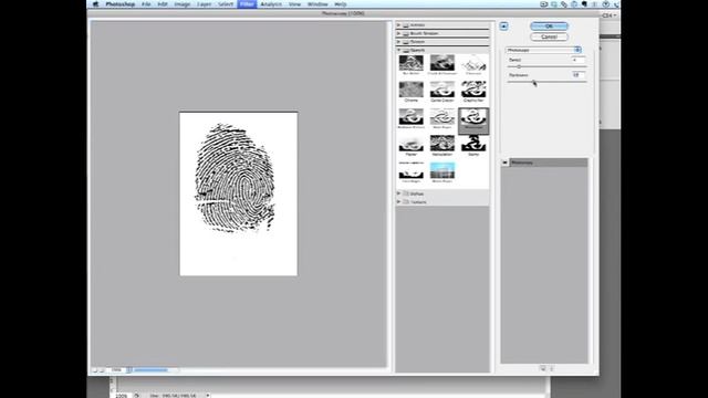 Prepare a Fingerprint in Photoshop for a Photopolymer Plate смотреть онлайн