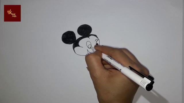 How to draw Micky Mouse Easy Step By Step | Cute Cartoon | Drawing смотреть онлайн