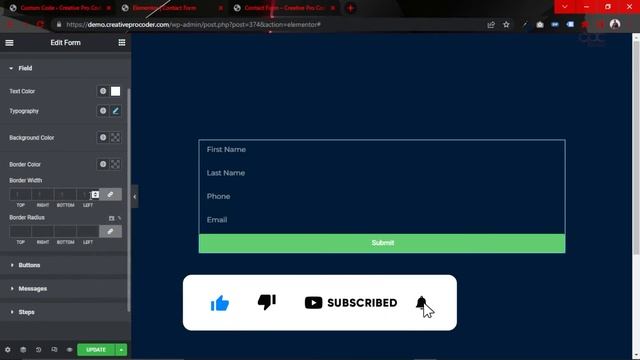 Create A Elementor Form Animated Gradient Border | Elementor Tutorial смотреть онлайн