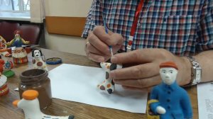 "Дымковская игрушка"-мастер-класс в клубе "Дымковская игрушка