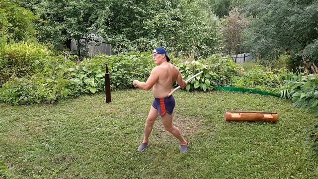 Разминка с шестом перед силовой тренировкой. смотреть онлайн