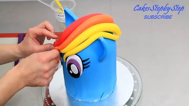 How To Make A RAINBOW DASH PONY Cake | My Little Pony Cake By Cakes StepbyStep
