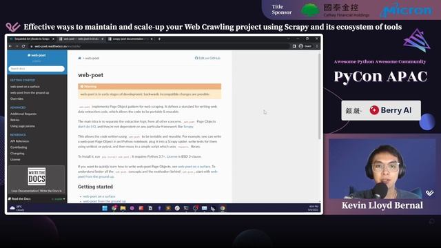 Effective Ways to Scale-Up and Maintain Your Web Crawling Project｜Kevin Lloyd Bernal｜PyCon APAC 202 смотреть онлайн