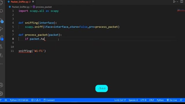 Coding A Packet Sniffer in PYTHON смотреть онлайн