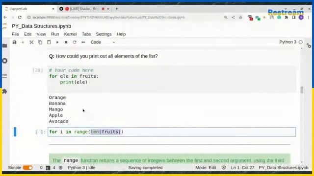 ፓይተን ለጀማሪዎች | Python for Absolute Beginners | Data Structure Part I смотреть онлайн