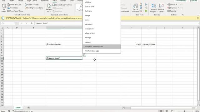 Data Types in Excel 365 смотреть онлайн