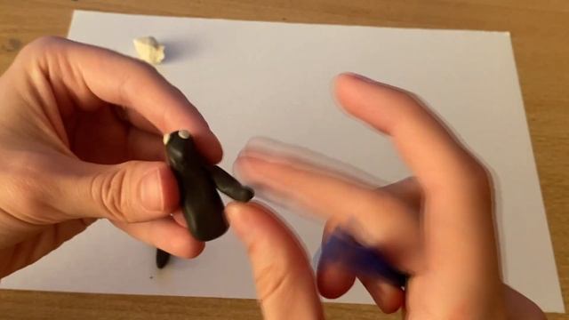 Пингвинчик | Слепить пингвина из пластилина - легко! смотреть онлайн