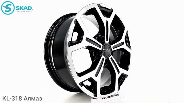 СКАД KL-318 Алмаз / SKAD KL-318 Black glossy polished // Original Series Wheels смотреть онлайн