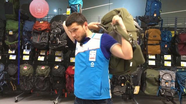Рюкзак для походов QUECHUA MH 500| лучший на 40L| Decathlon backpack смотреть онлайн