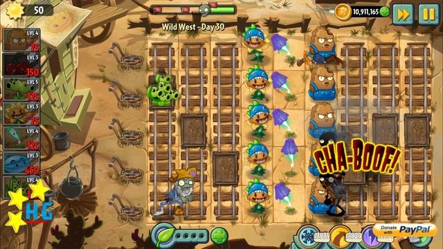 Plants vs Zombies 2 - Wild West - Day 30 [Cart-Head Zombie] No Premium смотреть онлайн