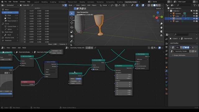 Geometry Nodes / Float Curveで作るグラス[Blender 3.10] смотреть онлайн