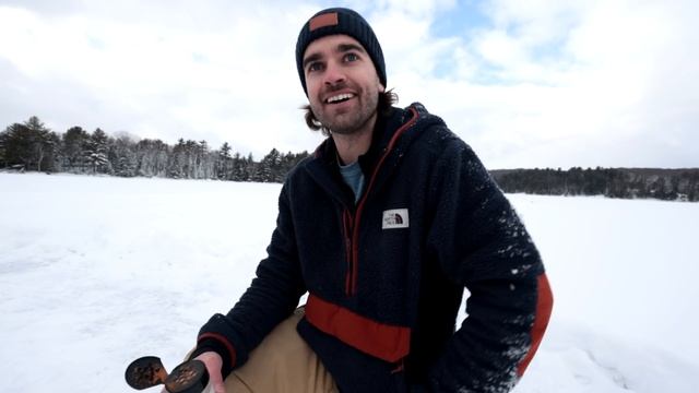 -22C Winter Tundra Survival Challenge in SNOW IGLOO (NO Food, NO Water, NO Shelter!) смотреть онлайн