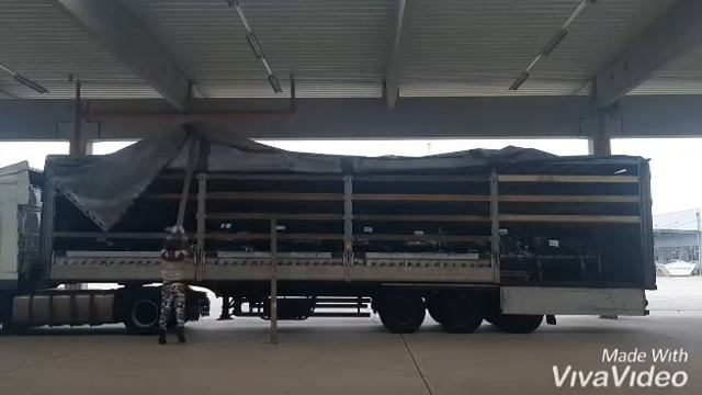 #vlogvideo. Как быстро разобрать прицеп шмитц ( Schmitz) мешок или утренняя зарядка дальнабоя 2020