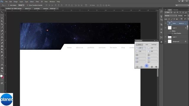 Full Blog Design Tutorial In Adobe Photoshop CS6 (HD) смотреть онлайн