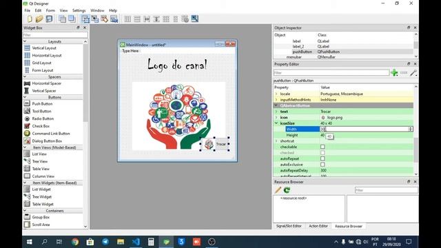 Interface gráfica Python - Label e PushButton - Aula 02 смотреть онлайн