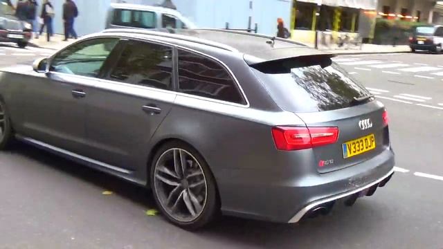 Audi RS6 Avant acceleration in London! Summer 2015 смотреть онлайн