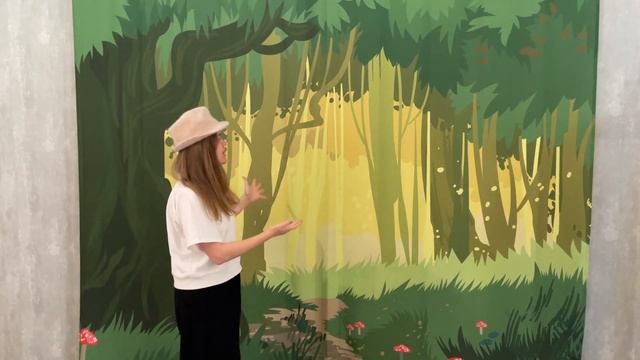 Декорации для сказок в детском саду: задник сцены "Сказочный лес" смотреть онлайн