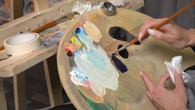 Как нарисовать море за 25 минут? Пишем морской пейзаж маслом. смотреть онлайн