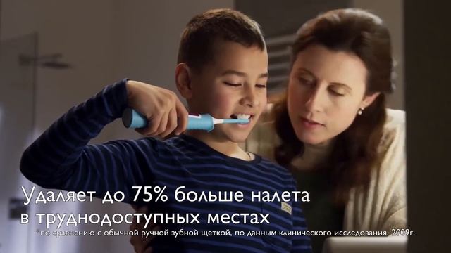 Детская электрическая зубная щетка Philips Sonicare for Kids Bluetooth с приложением смотреть онлайн