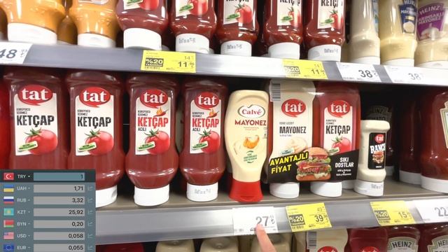 АЛАНЬЯ, CARREFOUR СУПЕРМАРКЕТ. Цены на продукты в Турции #аланья смотреть онлайн