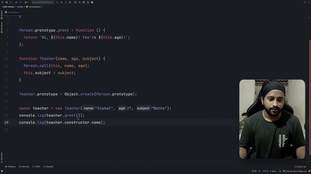Inheritance in JavaScript, aka Prototypal inheritance | Deep Dive | Code along with Vishal смотреть онлайн