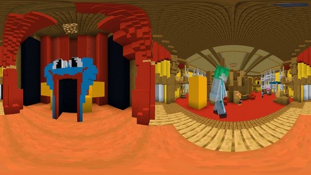 Escaping Project PLAYTIME in 360 VR Minecraft! смотреть онлайн