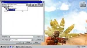 показываю как поставить обои в виндовс 98 симулятор