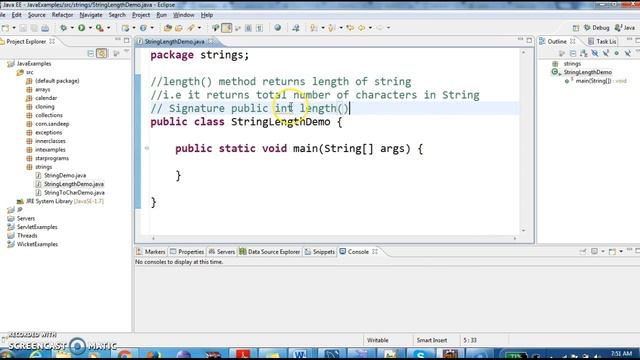 How to find length of String in java? смотреть онлайн