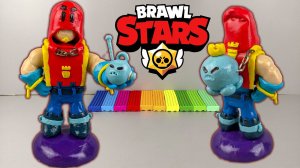 Гром новый эпический бравлер из игры Бравл Старс лепка из пластилина