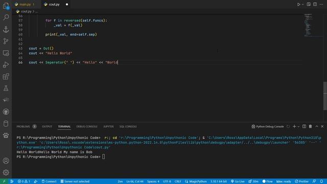 cout in Python? смотреть онлайн