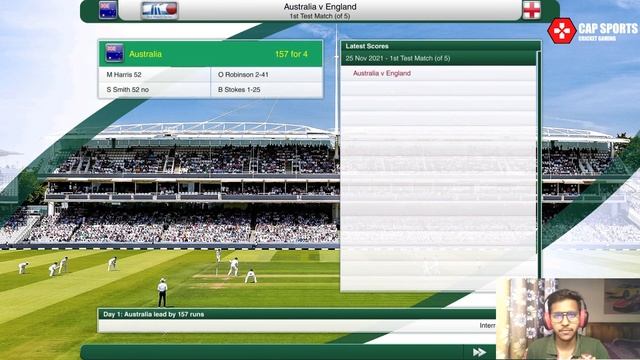 THE ASHES - First Test - Day 1 Highlights (Cricket Captain 2021) смотреть онлайн