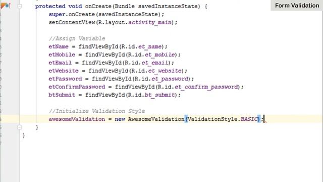 How to Implement Form Validation in Android Studio | FormValidation | Android Coding смотреть онлайн