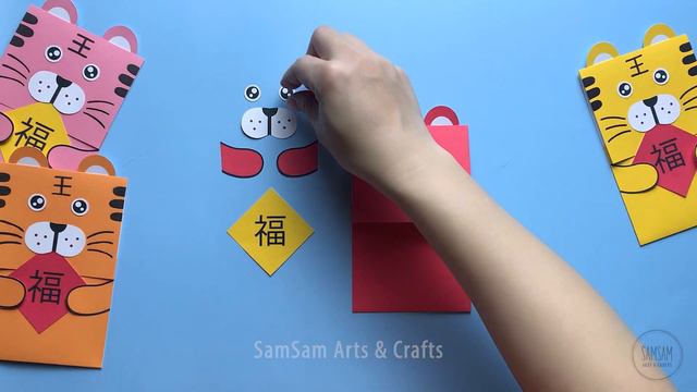 Cách Làm Phong Bao Lì Xì Tết Hình Hổ Đẹp Độc Lạ / DIY Red Envelope смотреть онлайн