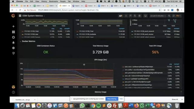 OSM MR8 Hackfest - Hack 2 - Part 4: Monitoring & Auto-scaling VNFs смотреть онлайн