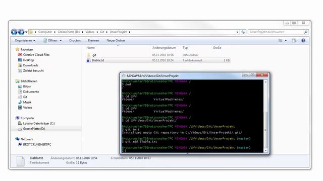 Git Crashkurs [003] - Repository erstellen смотреть онлайн