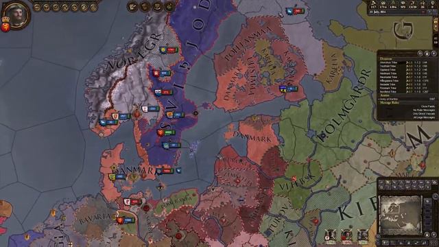 Crusader Kings 2 (Scandinavia 3) - E06 - Trashing Sweden смотреть онлайн